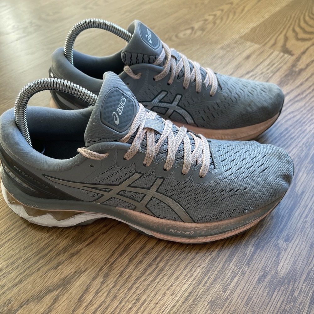 Asics Gel-Kayano 27 Athletic Running Shoe Womens Size 10.5 1012A649 Gray Pink